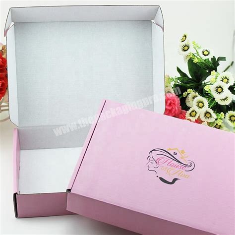 Brown Corrugated Cardboard Packing Small Pink Mailing Boxes Custom Plain White Gloss Cartons