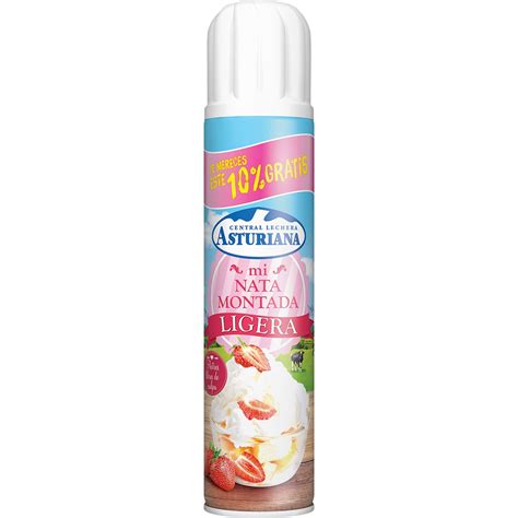 Nata montada ligera spray 250 ml ASTURIANA Supermercado El Corte Inglés