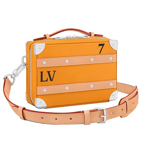 Louis Vuitton Handle Soft Trunk Saffron Yellow In Cowhide Leather With Silver Tone Us