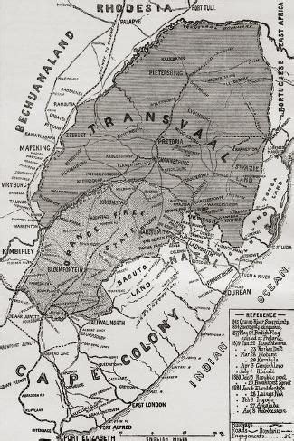 'Map of the Boer Republics at the End of the 19th Century' Giclee Print ...