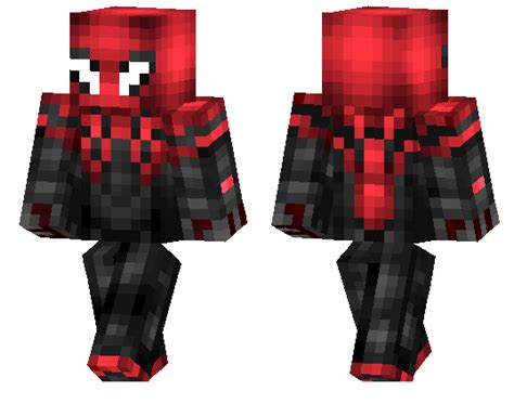 Spider Man Minecraft Skin Layout