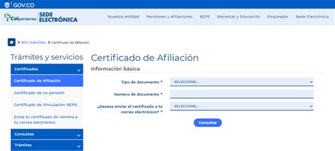 Cómo descargar el certificado de cesantías de Colpensiones