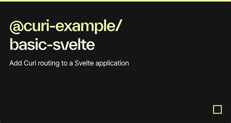 Curi Example Basic Svelte Codesandbox