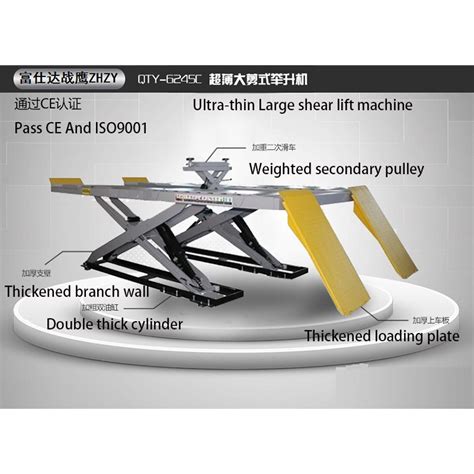 Fostar CE Custom Automobile Maintenanc Electrohydraulic Scissor Lifting