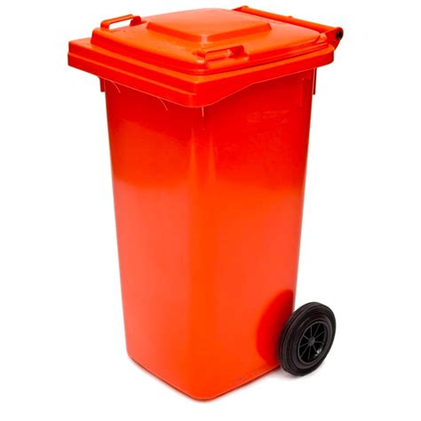 Wheely Bin Orange 120l Each Abconet