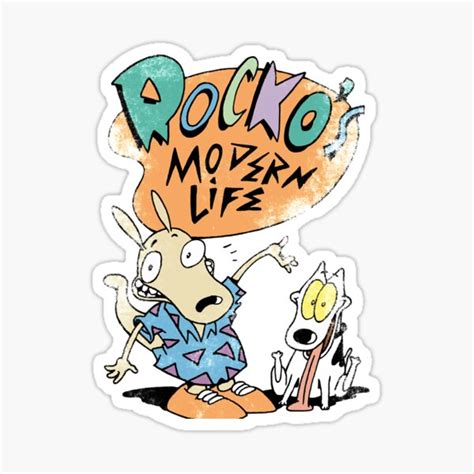 Rockos Modern Sticker For Sale By Charlesof Redbubble