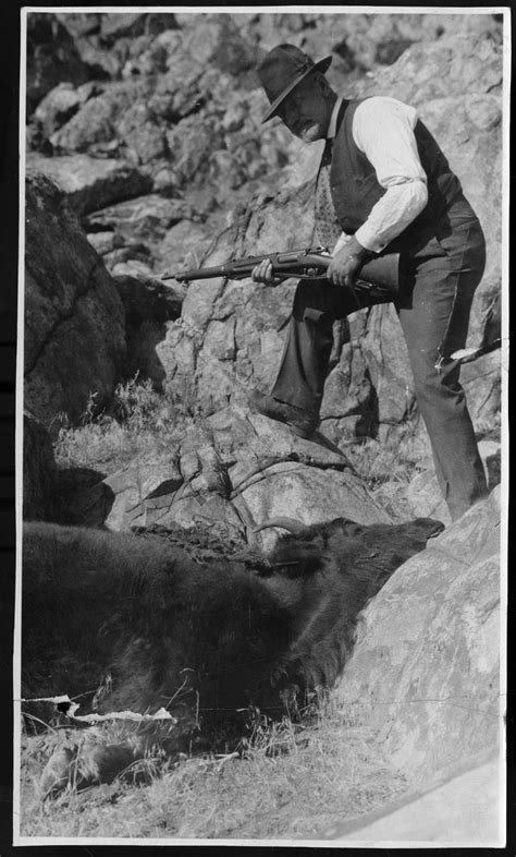 Man Standing Over Dead Buffalo Department Of Cultural And Community