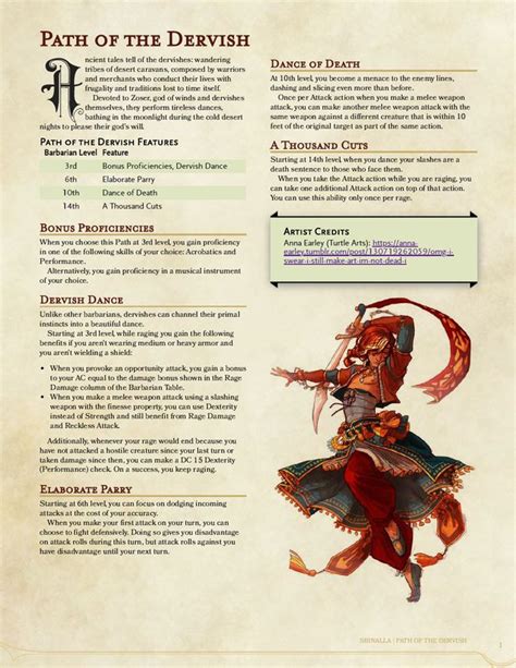 Dance Around Your Enemies With This Primal Path Barbarian Path Of