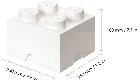 Bloco De Armazenamento Lego Branco Loja Especializada