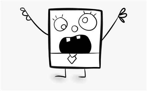 Transparent Doodlebob Png Doodlebob Black And White Free