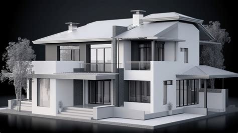 3d House Model Illustration Of A In Rendering Backgrounds | JPG Free ...