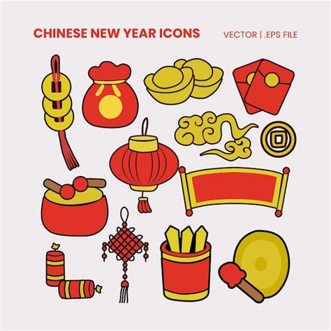 Premium Vector Chinese New Year Icon Vector File