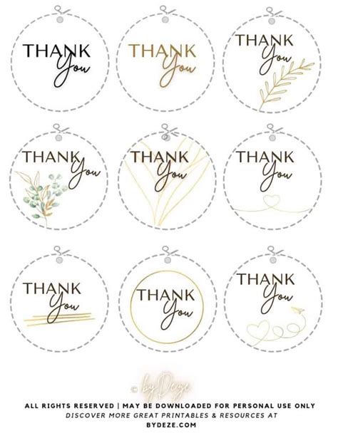 Thankful For You Gift Tags Free Printable Printable Templates Free