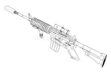 Machine Gun Sketch Stock Illustrations – 1,306 Machine Gun Sketch Stock ...