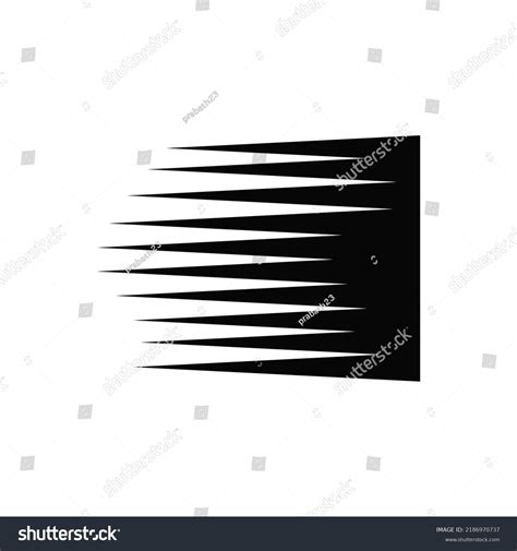 Speed Lines Vector Isolated On White Stock Vector (Royalty Free ...