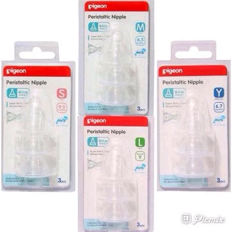 Jual Dot Bayi PIGEON Slim Neck Peristaltic Nipple Size Y Isi 3 Pcs Di