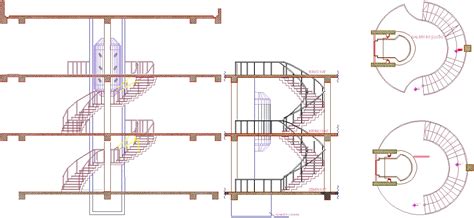 Panoramik asansör ve yuvarlak merdiven çizimi panoramik asansör dwg