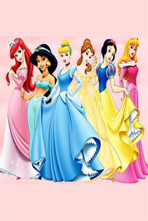 The Disney Princesses Are All Lined Up Together