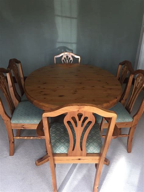 Ducal Pine Dining Room Table Chairs In Sutton Coldfield West