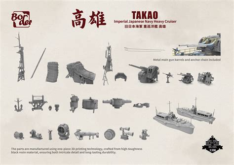 border bs  ijn heavy cruiser takaobordermodel