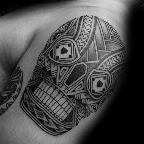 Tribal Skull Tattoos For Men Masculine Design Ideas