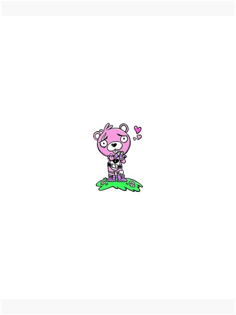 "Pink Cuddle Bear Cartoon" Poster for Sale by casava | Redbubble