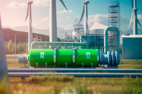 Premium Photo Green Hydrogen Energy Facility