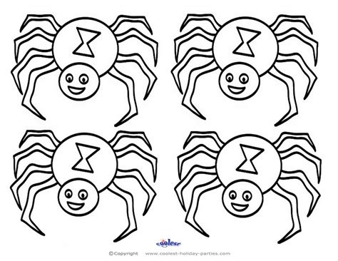 Small Printable B W Spider Coolest Free Printables