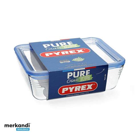 Pyrex Pure cam şeffaf öğle yemeği kutusu 2 6 L Kapasite 2 6 L