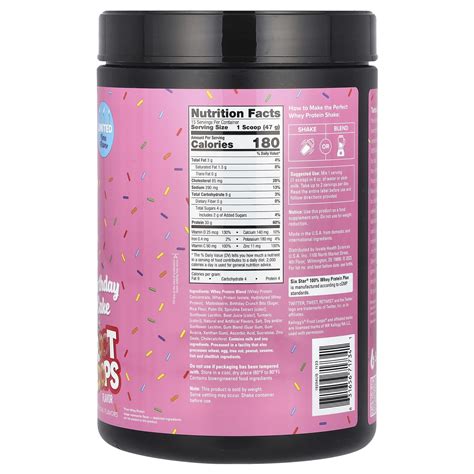 Sixstar 100 Whey Protein Plus Birthday Cake Kelloggs Froot Loops 155 Lbs 705 G