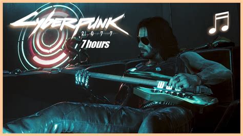 CYBERPUNK 2077 Johnny Silverhand Playing Guitar 7 HOURS Cyberpunk