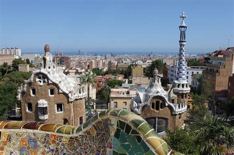 photo parc guell gaudi barcelona spain  image  pixabay