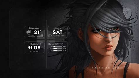 Skin Tyche Resizable Suite For Rainmeter Download On