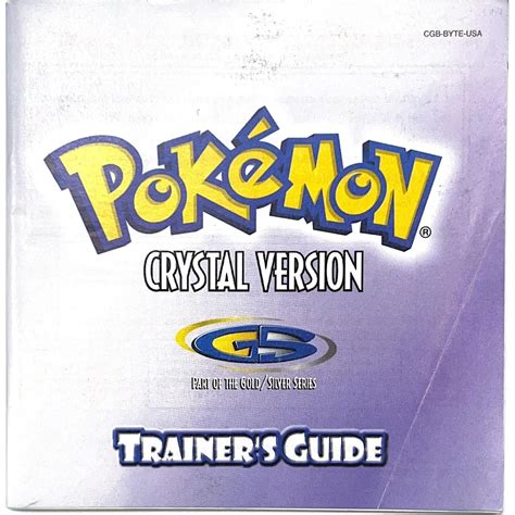 GBC - Pokemon Crystal (Manual)