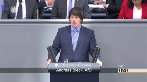 Aktuell Rede Andreas Bleck Afd Am September Im Deutschen