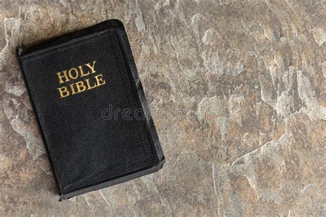 Old Bible Closed Top View Over Stone Background Stock Image - Image of prayer, evangelical ...