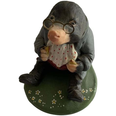 Crown Staffordshire England Mole Figurine Wind In The Willows In