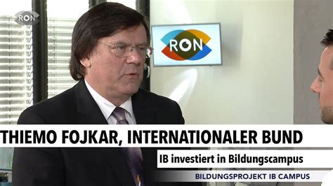 Thiemo Fojkar Internationaler Bund RON TV YouTube