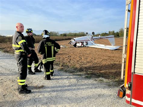 Ultraleggero precipita a Mazzé ferita la pilota IL VIDEO Prima Chivasso