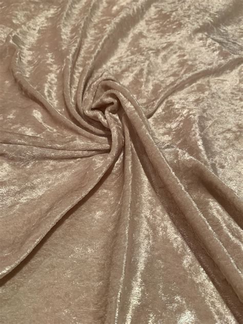 58 Tan Stretch Velour Fabric By The Yard TAN VELOUR 3 99