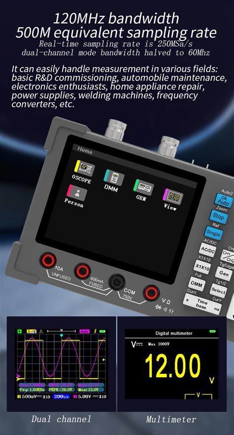 Zeeweii Dso D Inch Desktop Digital Oscilloscope M