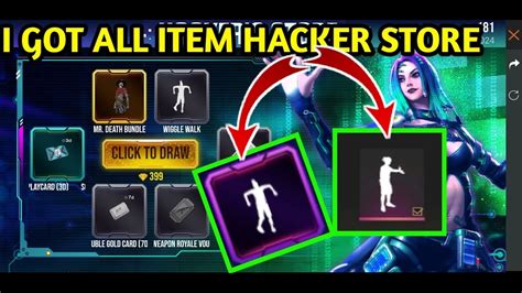 I Got All Item In New Hacker Store Event New Hacker Store Free Fire