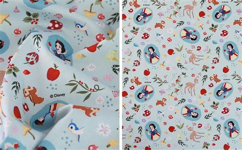 Disney Princess Snow White Fabric Printed In Korea By The Half Etsy