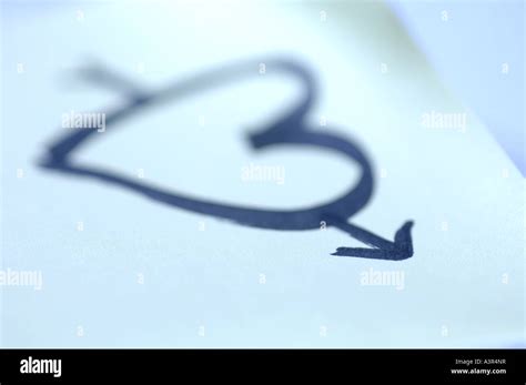 heart drawing, love message Stock Photo - Alamy