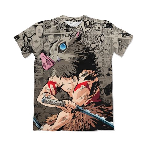 Camiseta Inosuke Hashibira Anime Demon Slayer Shopee Brasil