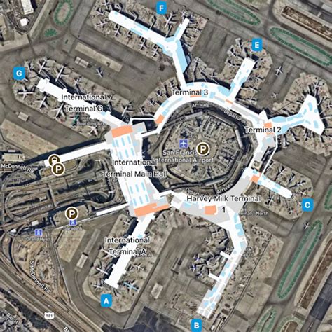 San Francisco Airport Map | SFO Terminal Guide