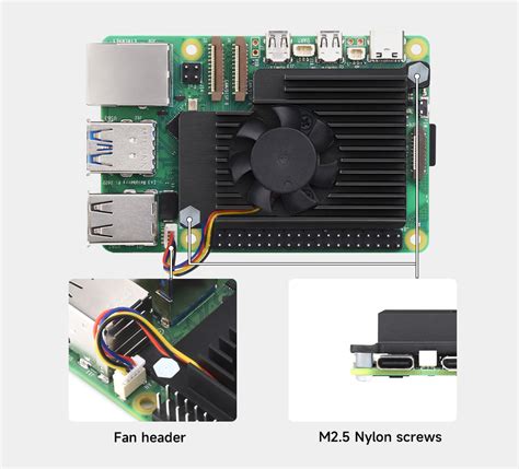 Active Cooler For Raspberry Pi Active Cooling Fan Aluminium