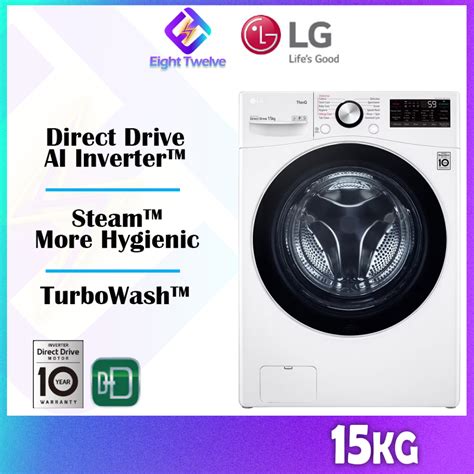 105kg15kg Lg Ai Direct Drive Front Load Washer With Turbowash™ Shopee Malaysia