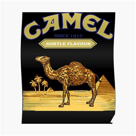 "Camel Cigarettes logo" Poster for Sale by HAILEYJYOTHI | Redbubble