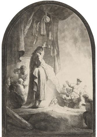 The Raising Of Lazarus Large Plate By Rembrandt Van Rijn On Artnet